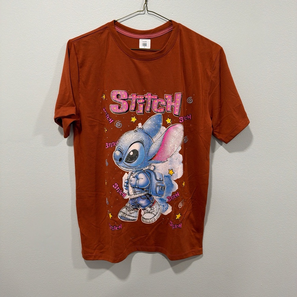 Stitch Graphic Women's T-Shirt in Rust